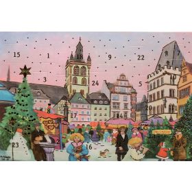 2 nostalgische Adventskalenderkarten Trier 