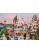 2 nostalgische Adventskalenderkarten Trier 