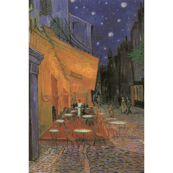 Kunstklappkarte Vincent van Gogh Cafeterrasse bei Nacht
