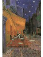 Kunstklappkarte Vincent van Gogh Cafeterrasse bei Nacht