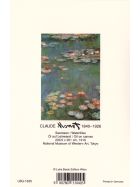 Kunstklappkarte Claude Monet Seerosen