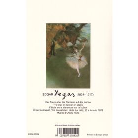 Kunstklappkarte Edgar Degas Der Stern oder die...