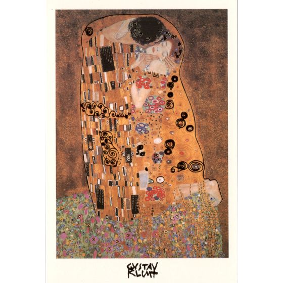 Kunstklappkarte Gustav Klimt Der Kuss