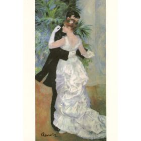 Kunstklappkarte Pierre-Auguste Renoir Tanz in der Stadt