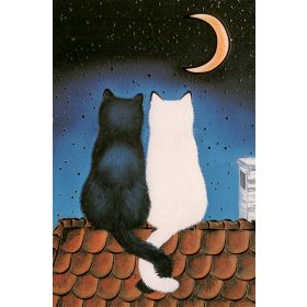 Kunstklappkarte "Katzenliebe"