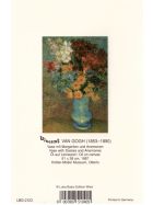 Kunstklappkarte Vincent Van Gogh Vase mit Margeriten und Anemonen