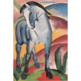 Kunstklappkarte Franz Marc Blaues Pferd