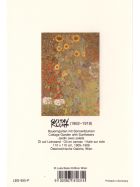 Kunstklappkarte Gustav Klimt Bauerngarten mit Sonnenblumen