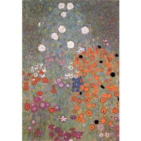 Kunstklappkarte Gustav Klimt Blumengarten 