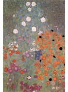 Kunstklappkarte Gustav Klimt Blumengarten 
