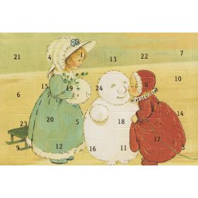 Wunderschöne nostalgische Adventskalenderkarten 5 Stück