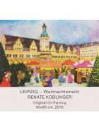 Nostalgie Weihnachtskarte Leipzig
