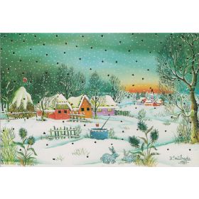 Wunderschöne nostalgische Weihnachtskarten 5 Stück 