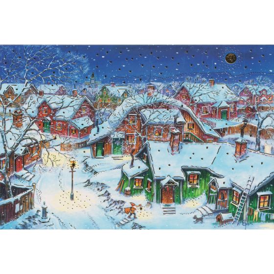 Wunderschöne besinnliche Weihnachtskarten 5 Stück 