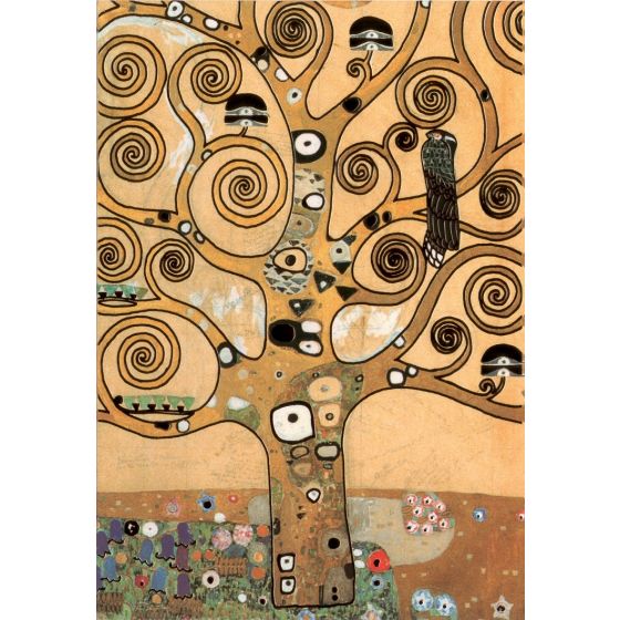 Kunstklappkarte A4 Gustav Klimt Lebensbaum
