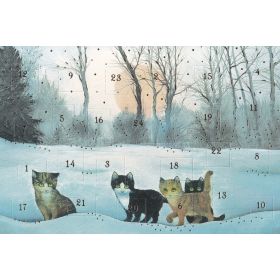 Wunderschöne Katzen Adventskalenderkarten 5 Stück
