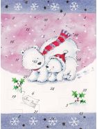 Wunderschöner Adventskalender A4 Motiv Eisbären
