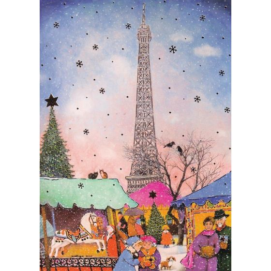 weihnachtspostkarte-nostalgie-paris-eifelturm-frankreich