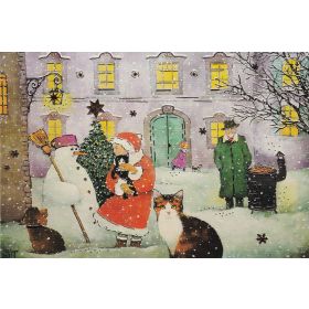Wunderschöne nostalgische Weihnachtskarten 5 Stück