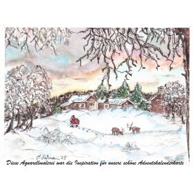 Adventskalenderkarte eigene motiv Nr. 2