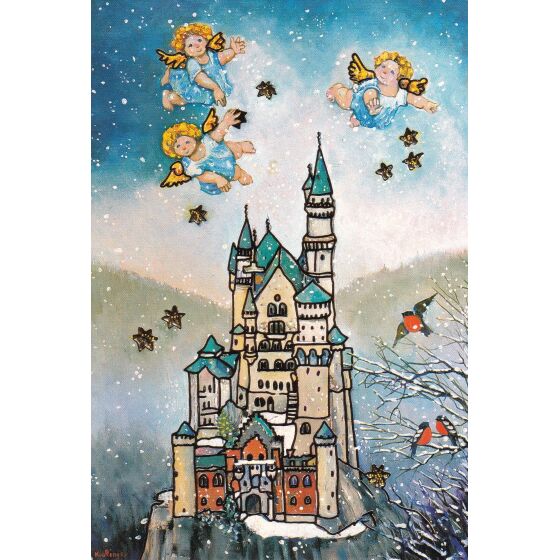 weihnachtskarte-nostalgie-schloss-neuschwanstein-doppelkarte