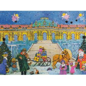 weihnachtskarte-nostalgie-schloss-sanssouci-doppelkarte