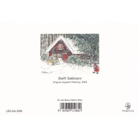 Adventskalenderkarten 4er-Set mit Umschlägen, 4 verschiedene Motive