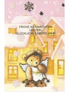 Weihnachtskarten Set 5 Karten Weihnachten Nostalgie Bären Bärchen Weihnachtsmann Klappkarten Kinder