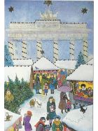Weihnachtskarten-Set 5 Karten Berlin Brandenburger Tor 
